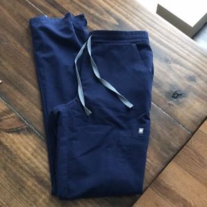 Figs XS yola tall skinny scrub pants navy